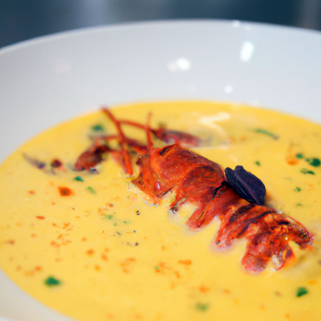 Home 7 Exquisite Lobster Bisque with Saffron Infusion